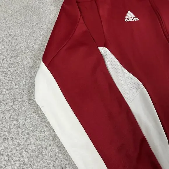 Indiana Hoosiers Jacket Mens L Adidas Full Zip Team Issued Track Climacool - Picture 4 of 16